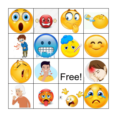 Feelings Bingo Card