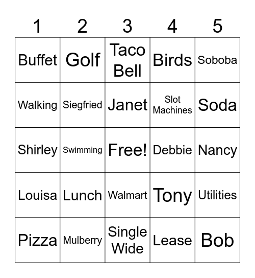 Pueblo Fun Find Game! #2 Bingo Card