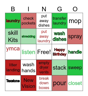 Happy Birthday Jobs Bingo Card