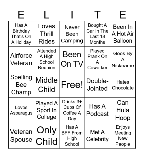 Nashville Company Meeting Bingo Card