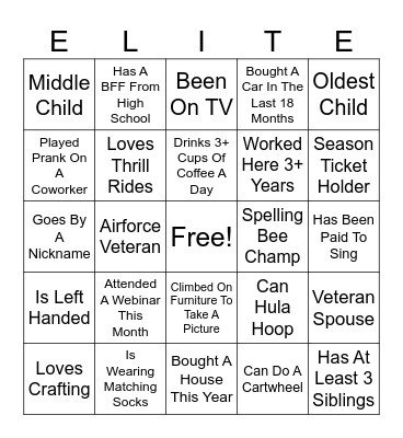 Nashville Company Meeting Bingo Card