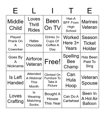 Nashville Company Meeting Bingo Card