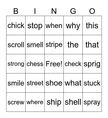 Shea's Bingo Card