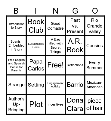 The Tequila Worm Bingo Card