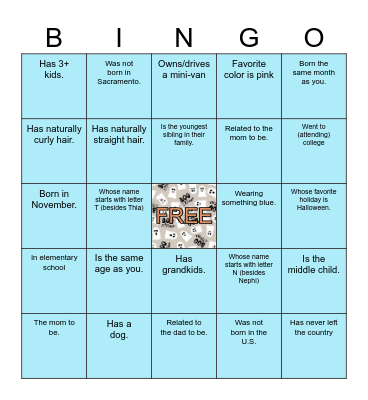 Scavenger BINGO!! Bingo Card