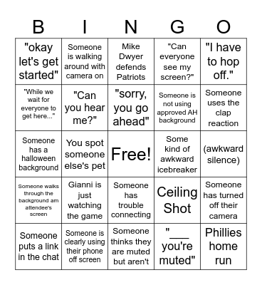 Happy Hour Bingo Oct 2023 Bingo Card
