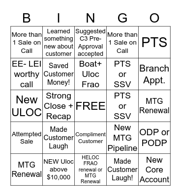 TEAM VICKERS BINGO Card