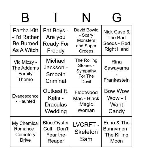 BR BINGO - HALLOWEEN - ROUND 1 Bingo Card