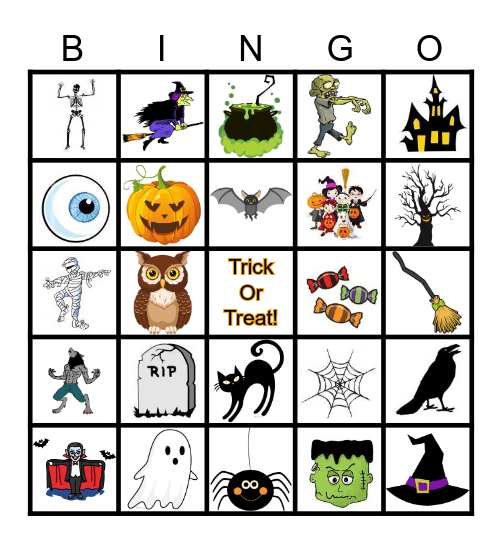 Halloween Bingo Card