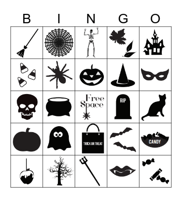 Spooky Bingo Card