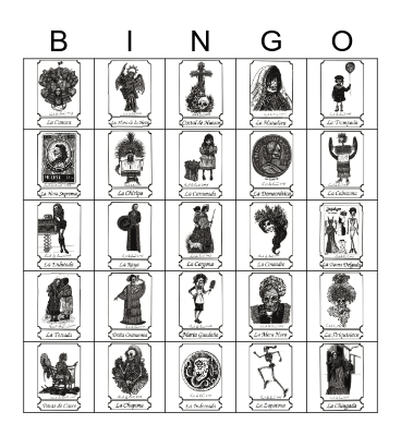 100 Deaths Loteria 2 Bingo Card