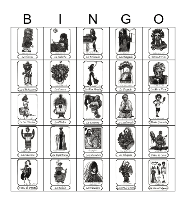 100 Deaths Loteria 3 Bingo Card