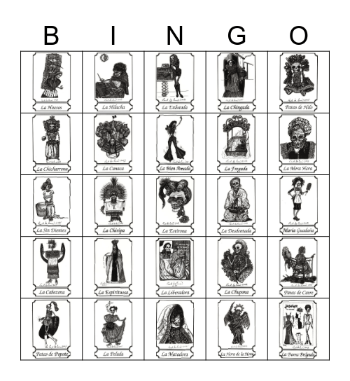 100 Deaths Loteria 3 Bingo Card
