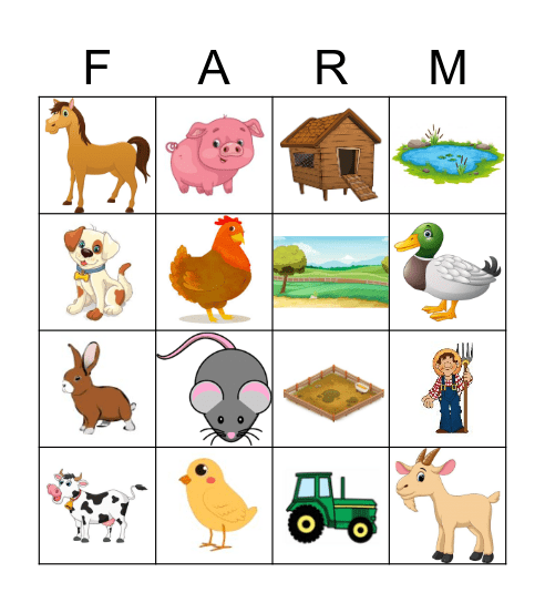 LA GRANJA Bingo Card