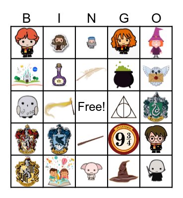 Harry Potter Bingo Card