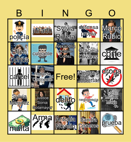 HALSA Lotería Bingo Card