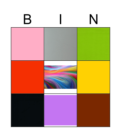 Farben Bingo Card