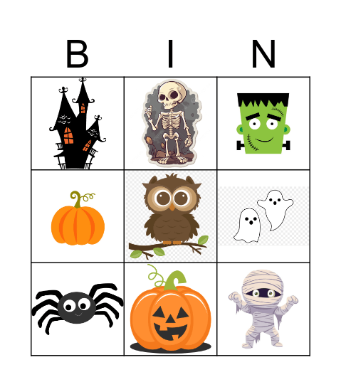 Halloween Bingo 2 Bingo Card