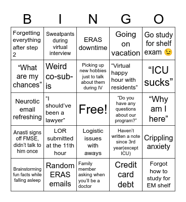 M4 Bingo Card