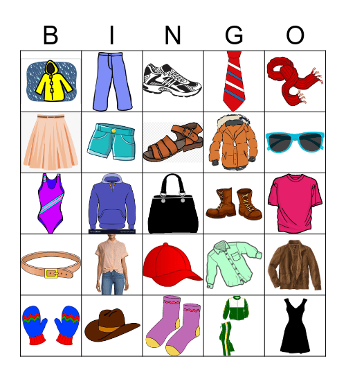 French Clothing - Mme. Attia Bingo Card