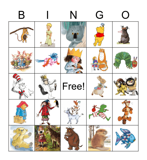 Children’s Book Bingo Card