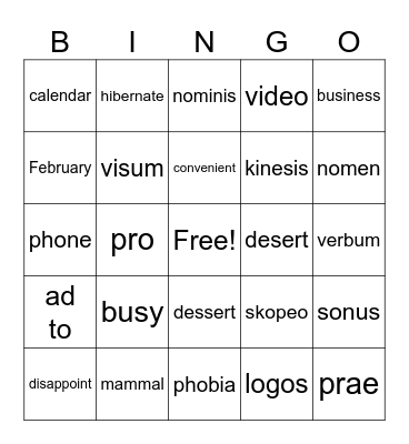 4th grade 10/9 Bingo Card