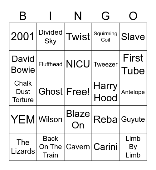 MSG NEW YEARS RUN Bingo Card