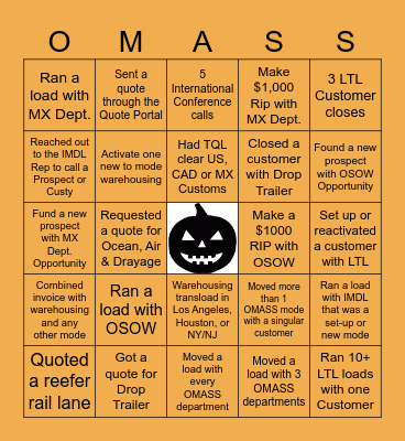 SPOOOOKY OMASS BINGO Card