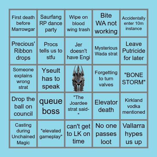 ICC Backlash Bingo Card