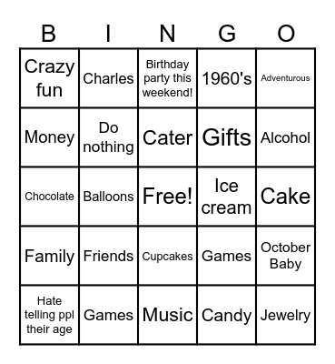 Happy Birthday Renae! Bingo Card