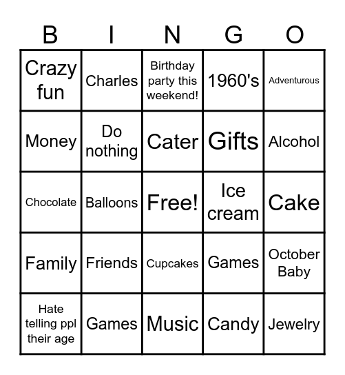 Happy Birthday Renae! Bingo Card