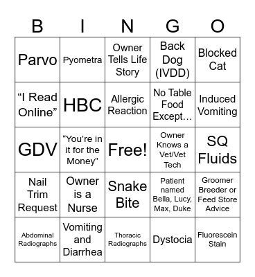 Triage / Dr Tech Bingo Card