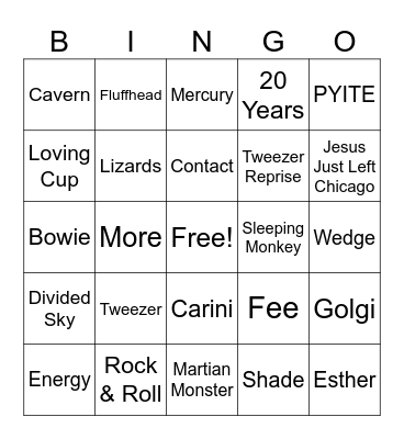 The house that Jordan built Bingo Card