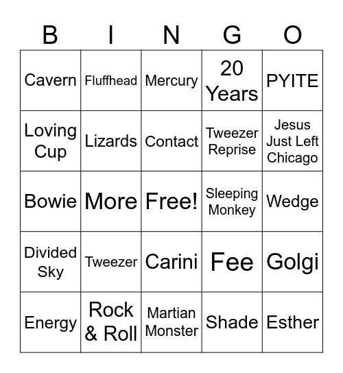 The house that Jordan built Bingo Card