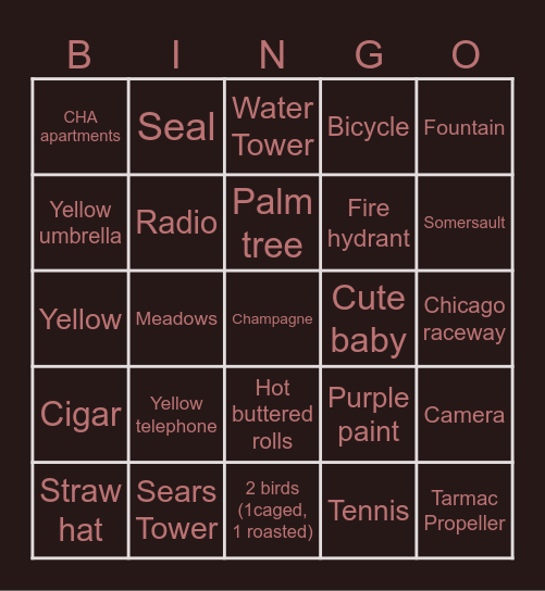 HOME MOVIE DAY BINGO Card