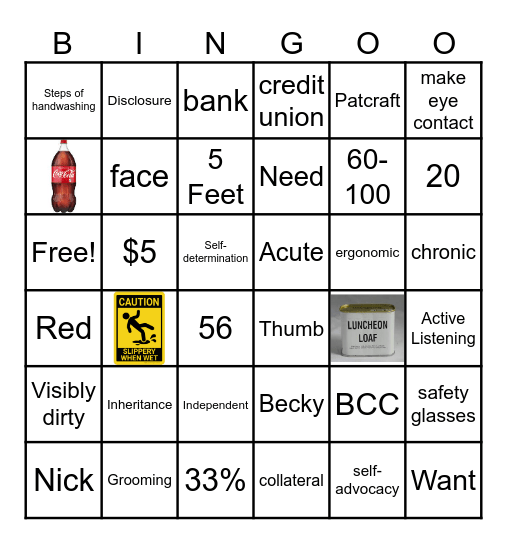 Trivia Bingo Card