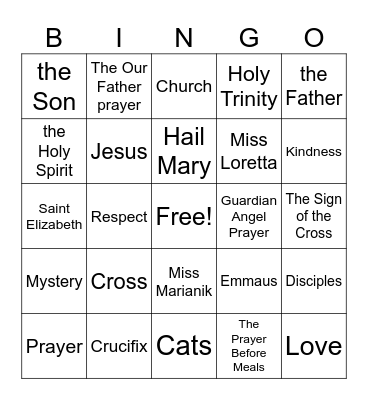 Bingo for Formation 10/12/23 Bingo Card