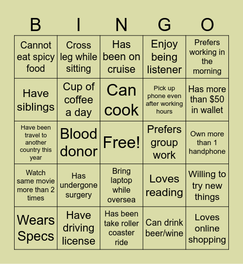 Goldtech Resources BINGO Card