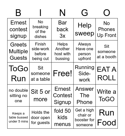 Bingo Card