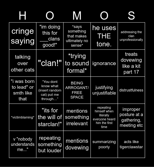 TIGERHEART BBBINGO Card