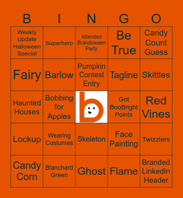 Brandoween Bingo Card