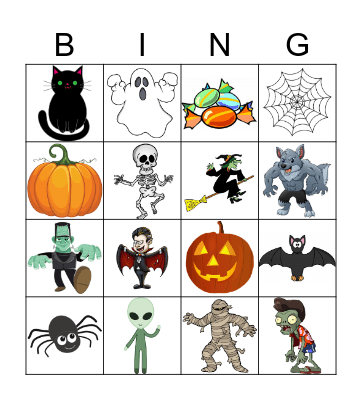 Halloween Bingo Card
