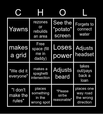 JustWrightGaming Bingo - Cities edition Bingo Card