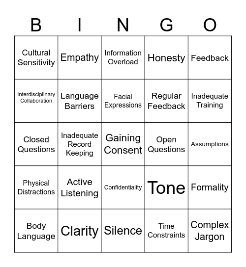 Bingo Card