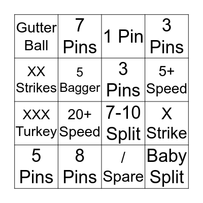 Pins for Wins 2016  Bingo Card