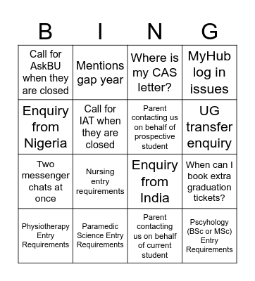 FSET Bingo - 2023-10-13 Bingo Card