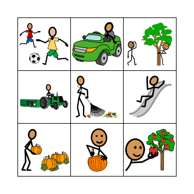 FALL ACTIVITIES BINGO Card