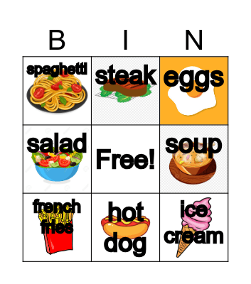 What do you want? Bingo Card