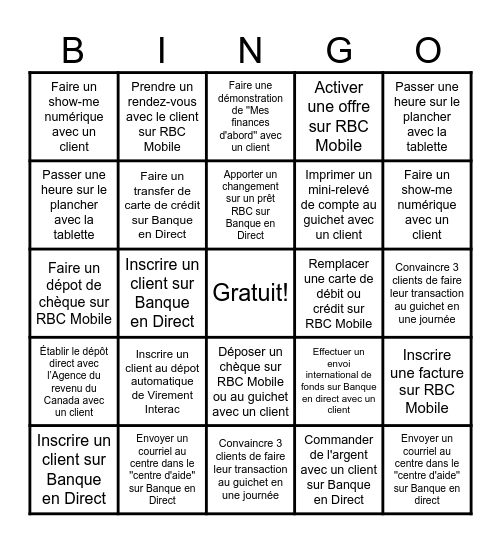 BINGO JOURNÉE NUMÉRIQUE Bingo Card