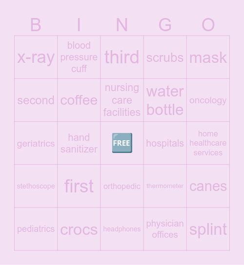 nursing assignment Bingo Card